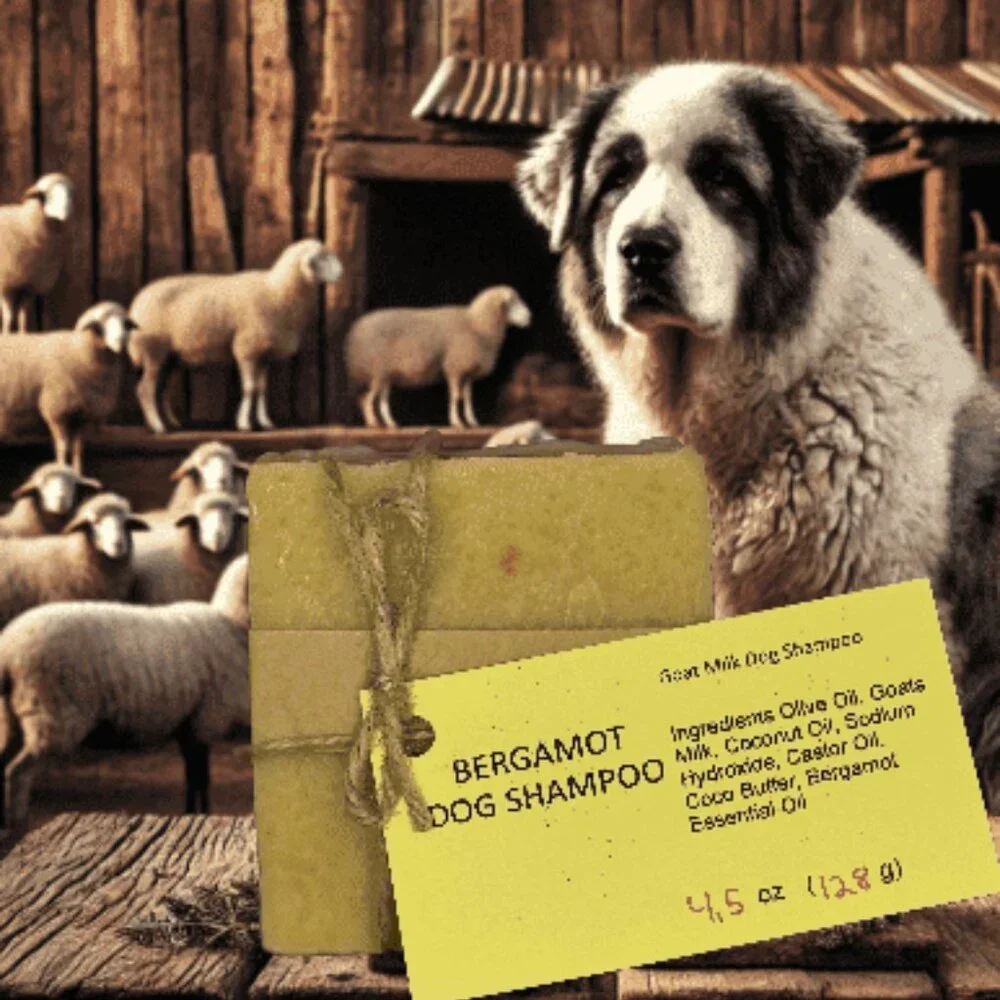 Bergamot Goat Milk Dog Shampoo Bar